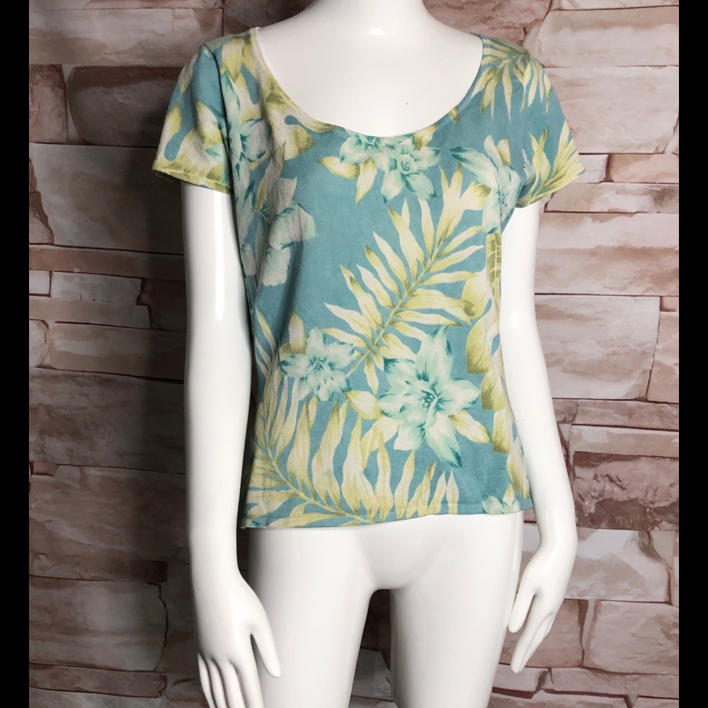 August Silk woman top size L